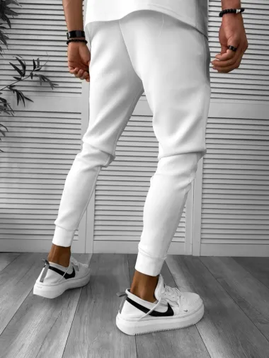 Pantaloni de trening alb 12616 54-1